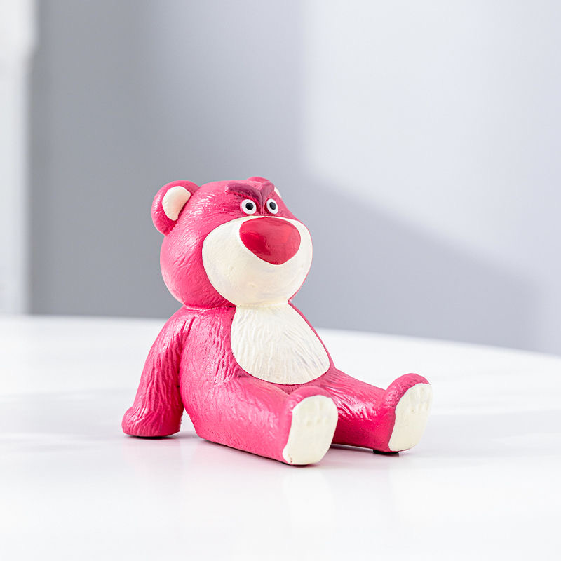 【小苏优选】新款创意可爱草莓熊手机支架桌面摆件手机座通用多功能