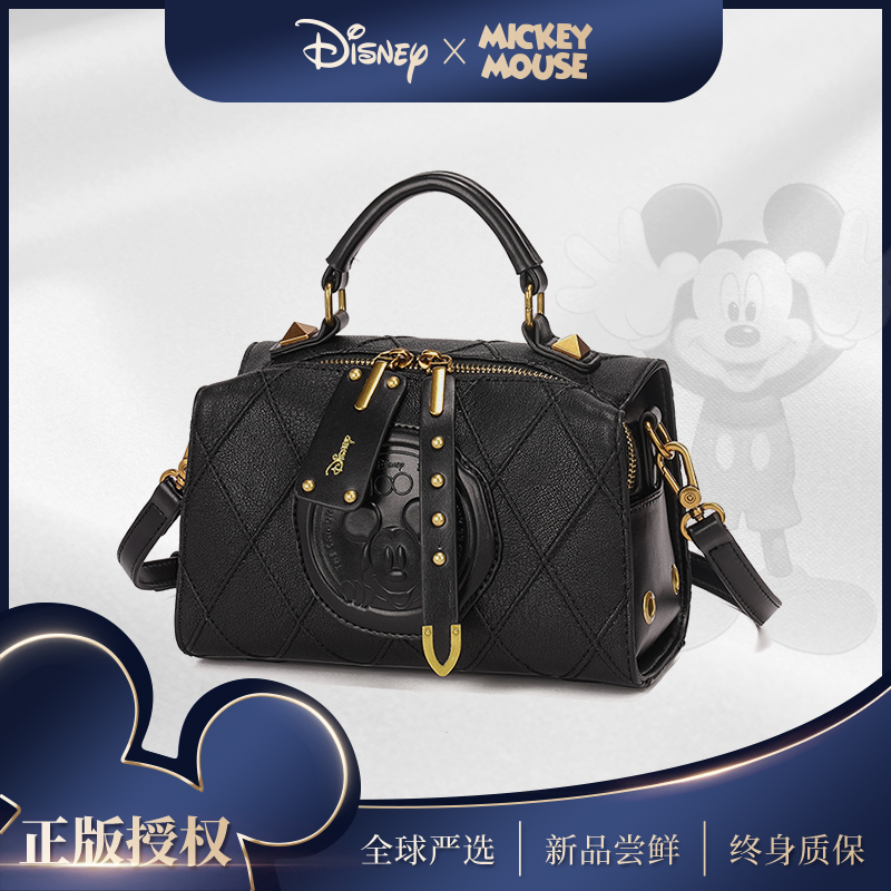 迪士尼女包disney正品小方包美拉德包包单肩斜挎豆腐包DIS88005