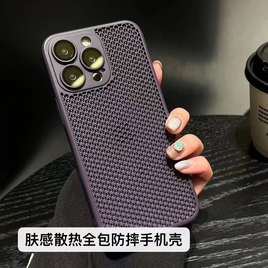 苹果15/14/13/12/11自带镜头膜散热壳iphone14promax防摔手机壳