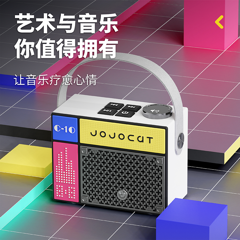 无线蓝牙音响迷你便携式户外手提重低音复古桌面蓝牙音箱欧美送礼