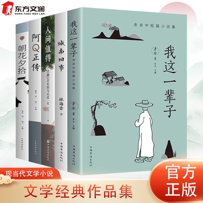 经典文学作品集我这一辈子城南旧事朝花夕拾阿Q正传人间值得