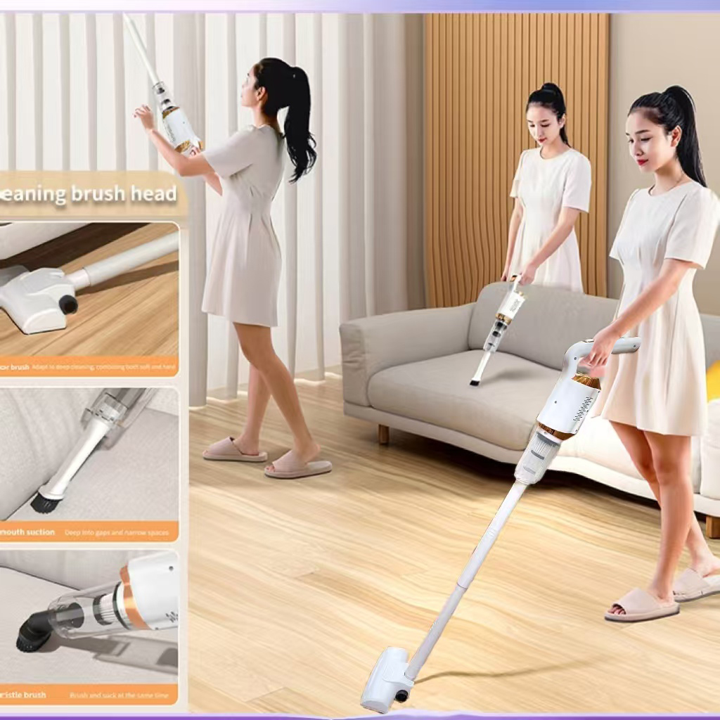 USB充电无线多功能便携手持吸尘器车家两用1