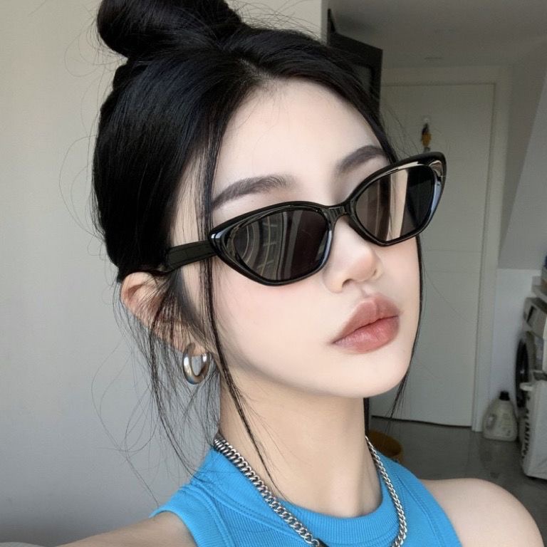 韩版小框猫眼墨镜新款辣妹个性潮流太阳眼镜拍照网红百搭时尚复古