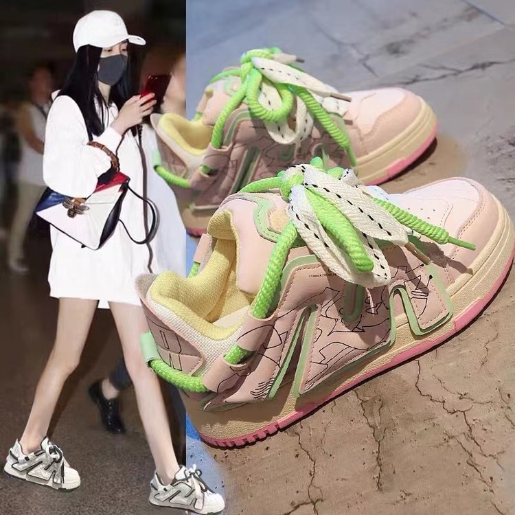 品牌清仓冬季回力休闲港风老爹鞋女ins超火百搭运动鞋新款小白鞋