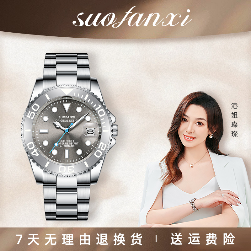 S-【港姐璨璨】【白金游艇-8906】高端潮流男士机械腕表