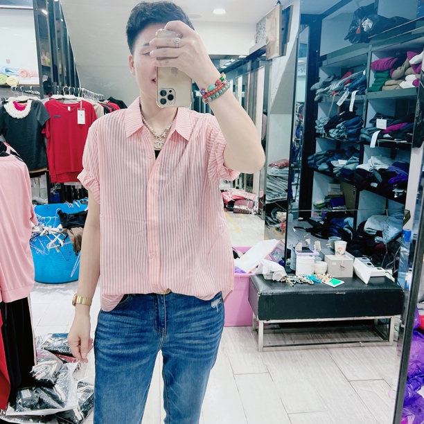 520礼物韩版凉快优质竖纹5色干净净版衬衫78312美