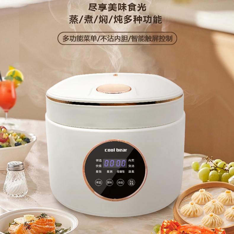 德国CoolBear陶瓷釉内胆电饭煲5L大容量家用宿舍多功能饭煲ZX