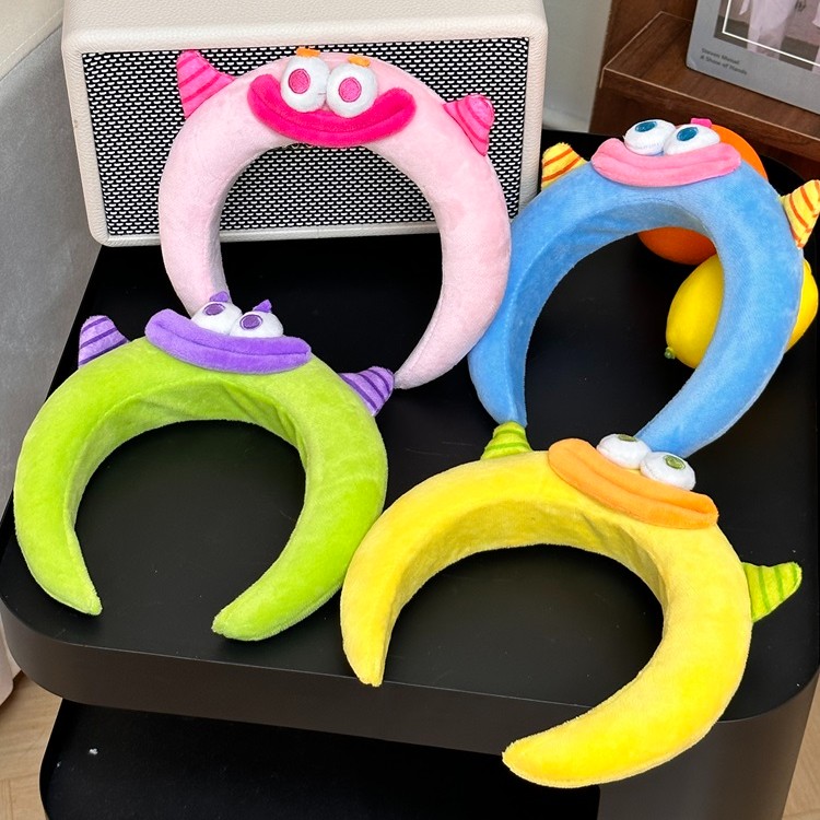 原创设计大嘴怪卡通发箍高档发饰洗脸束发带高颅顶宽头箍