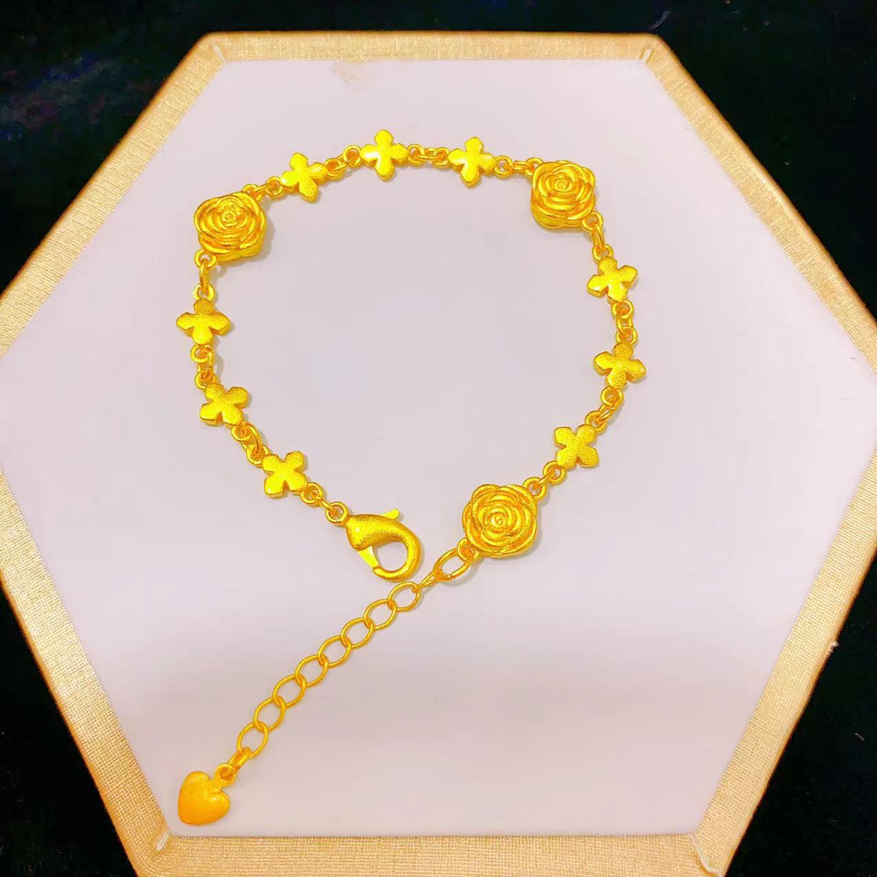 【高定】玫瑰花手链精美