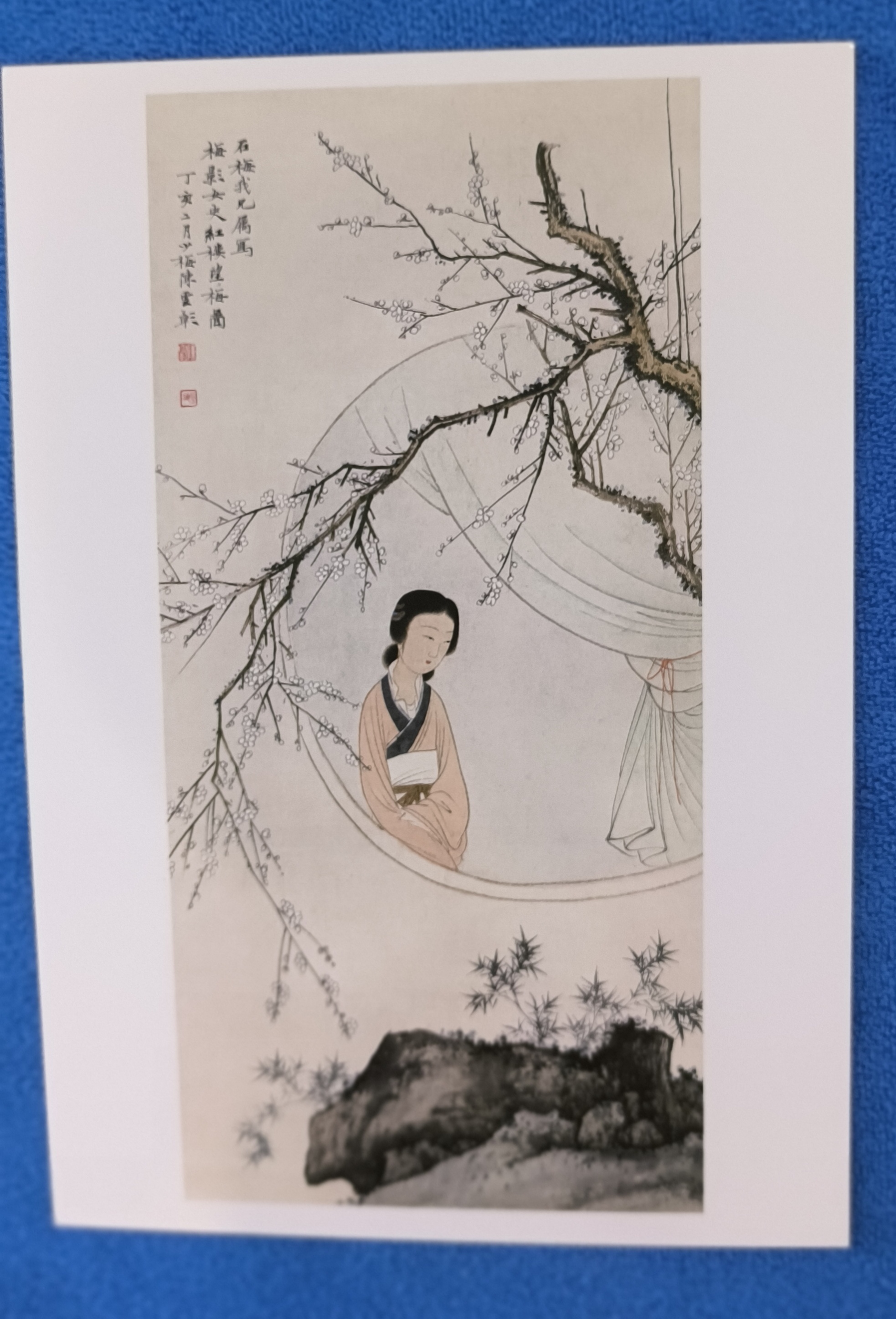 中国画加厚临摹卡名家合集国画人物绘画入门艺术培训教学全套48幅