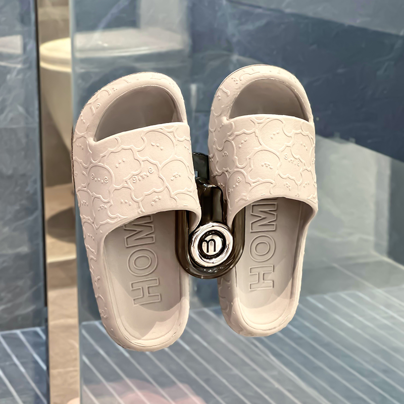 浴室拖鞋架壁挂式免打孔卫生间墙上挂鞋子收纳架厕所置物挂钩架子