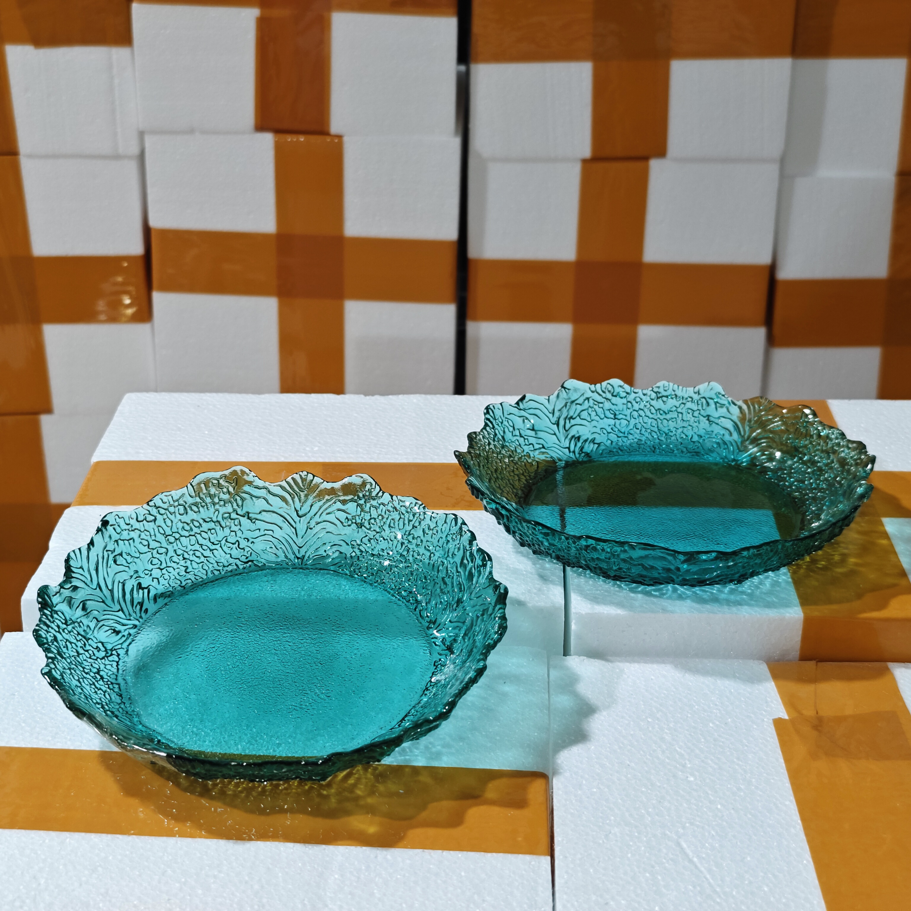 【盛瑞堂】拍一发二墨绿色罗马盘大尺寸设计简约水果盘餐厅客厅