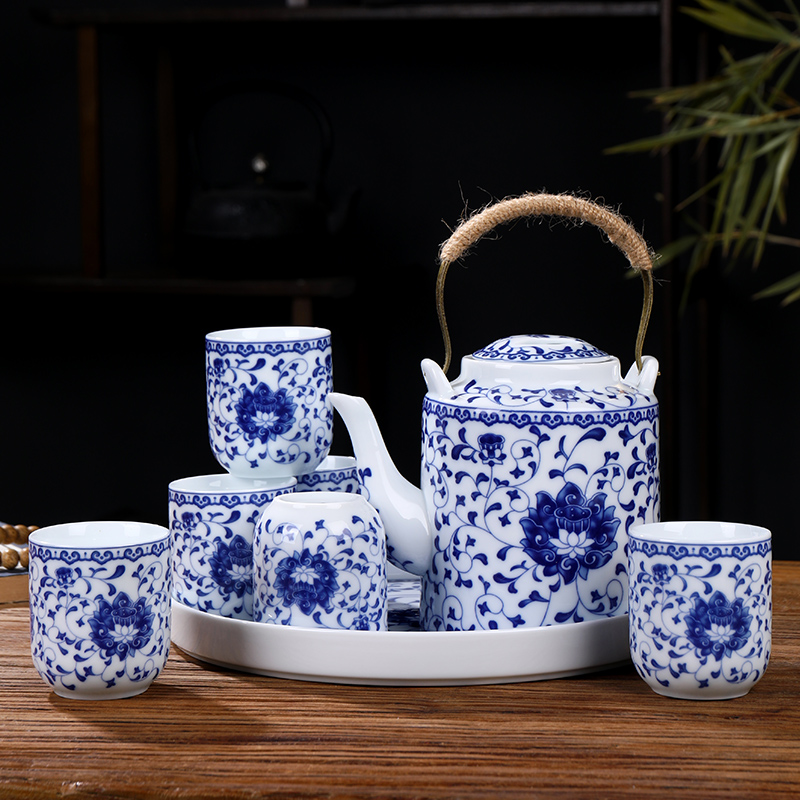碧牛坊景德镇茶壶套装家用茶具客厅泡茶组合泡茶具整套现代中式瓷