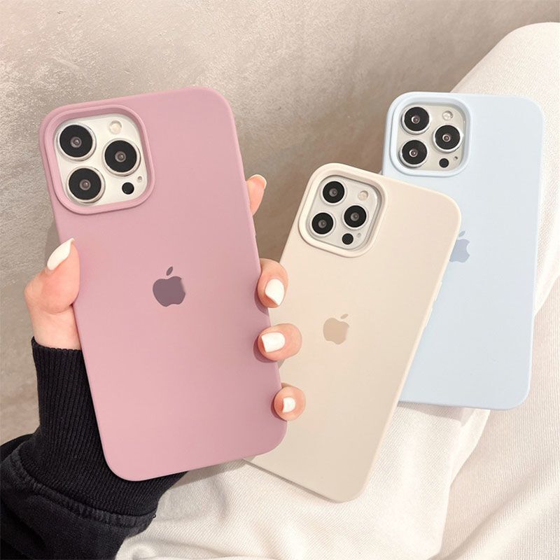 全包iPhone14苹果13手机壳网红11直边液态硅胶8plus防摔xsmax植绒