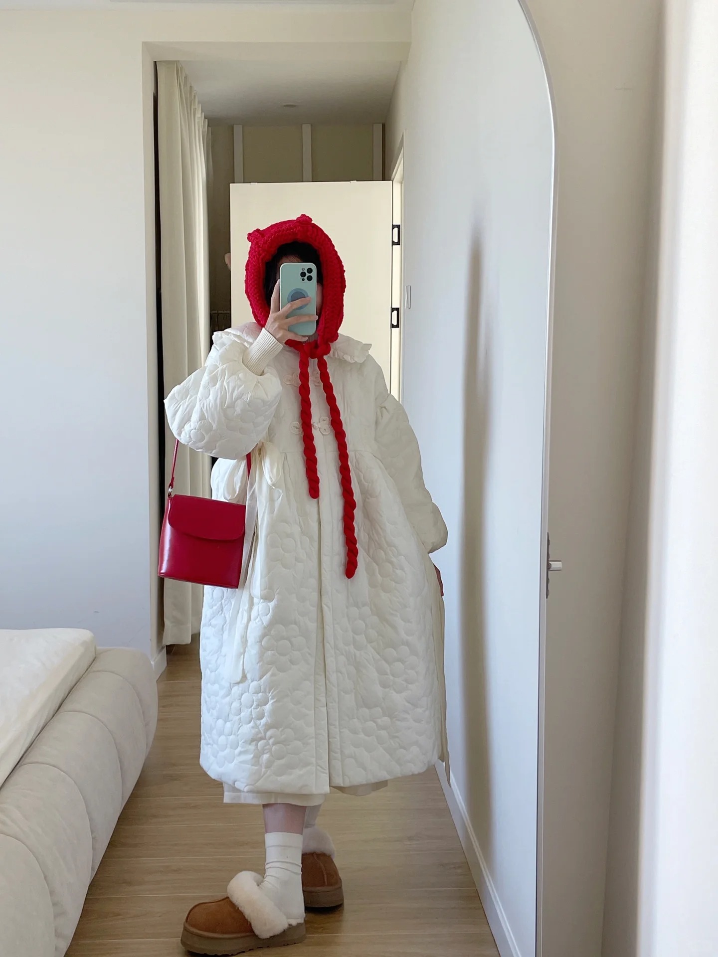 孕妇棉衣2023新款爆款洋气孕妇连衣裙宝妈冬季羽绒服小个子孕妇装