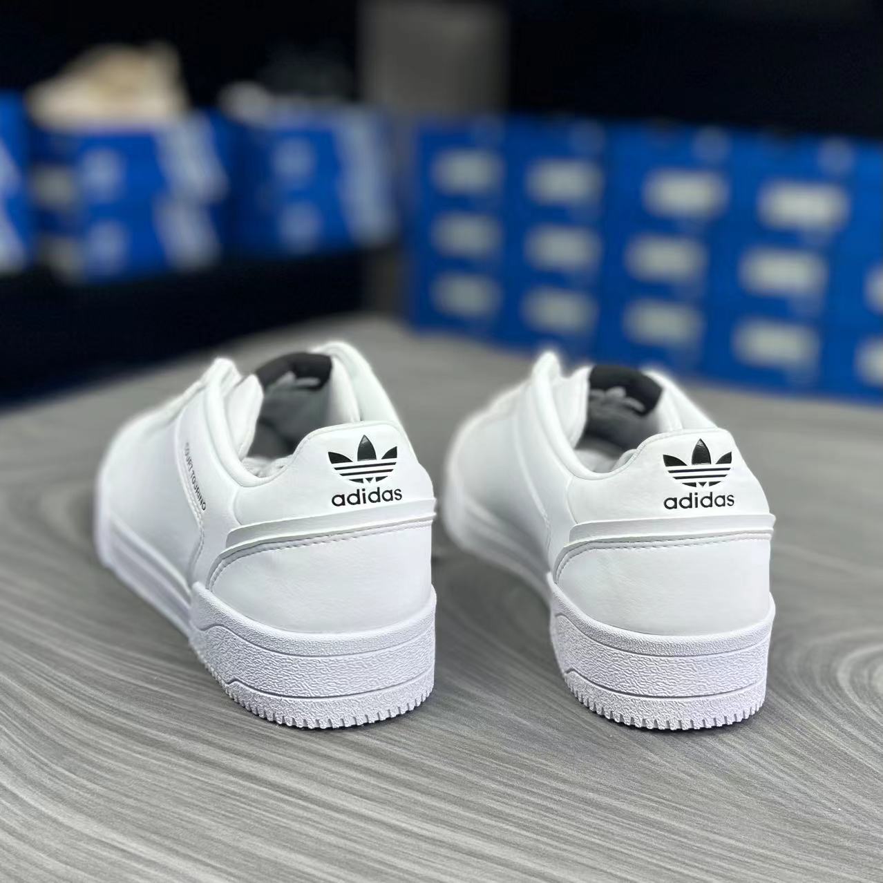 adidas/阿迪达斯三叶草COURT男女经典低帮纯白板鞋运动鞋H02177