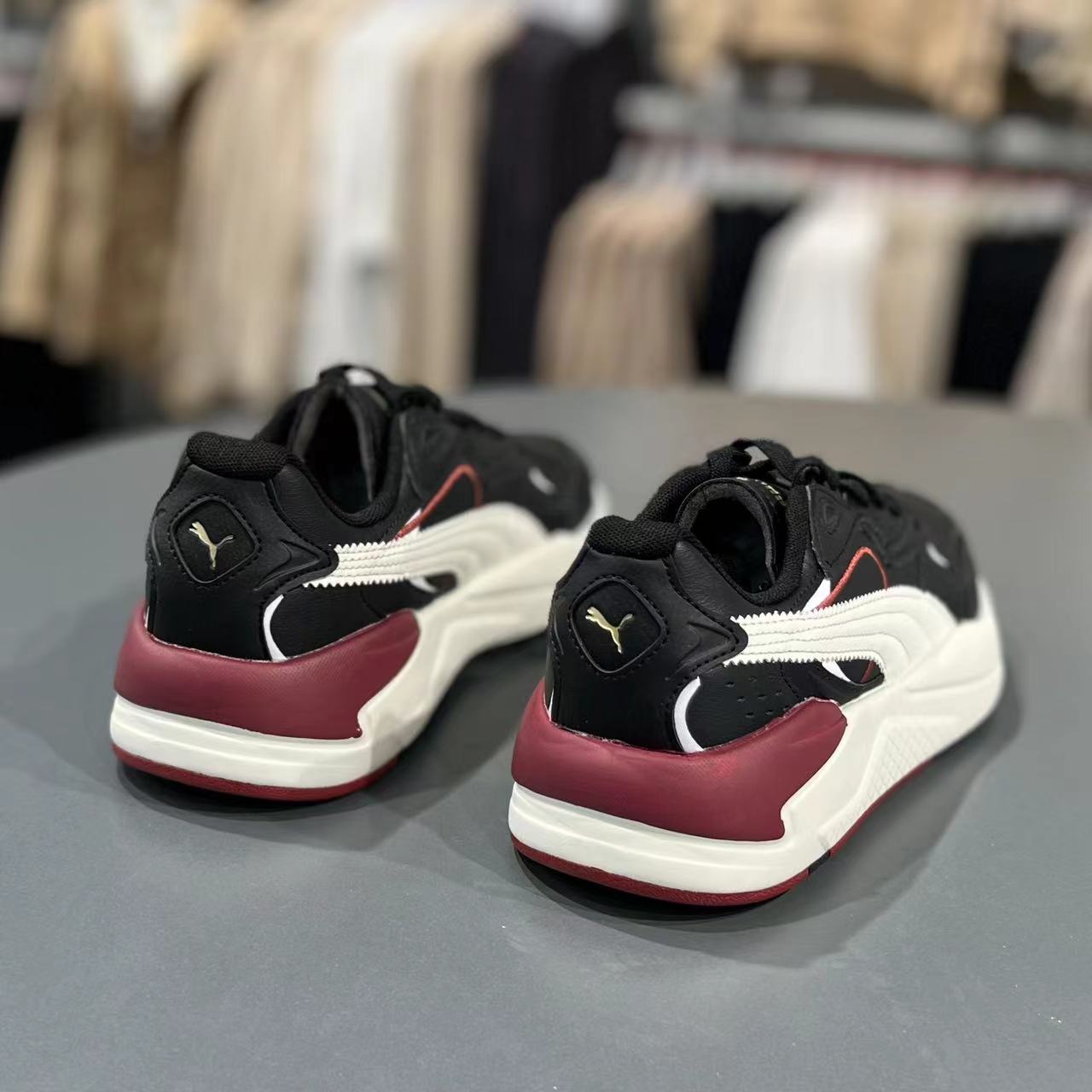Puma/彪马男子红黑撞色运动休闲轻便透气低帮板鞋 386459百搭跑步