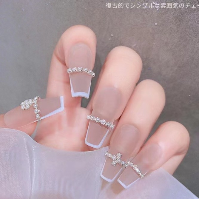 美甲A109美甲饰品链子爪钻链条超闪立体金属钻饰可裁剪网红新款