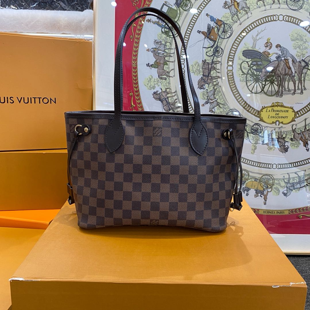 95新 LouisVuitton/路易威登 大有/LV 棋盘格nf手提单肩包/TY0030