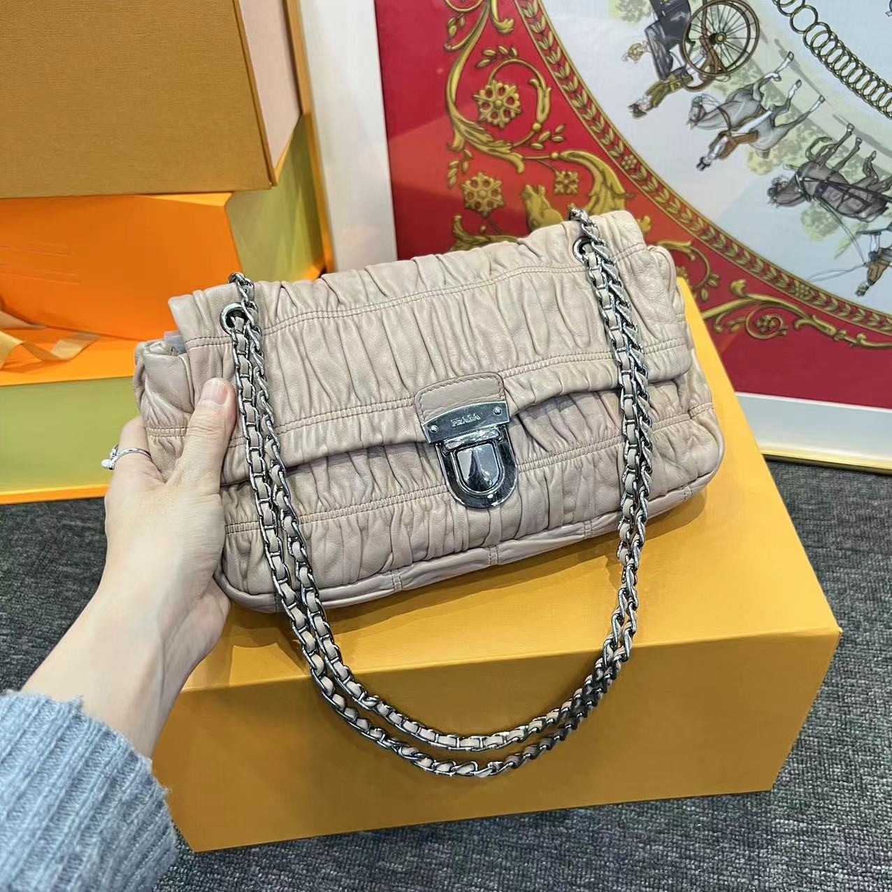 95新 Prada/普拉达 大有/Prada单肩包/WJ0048/73353
