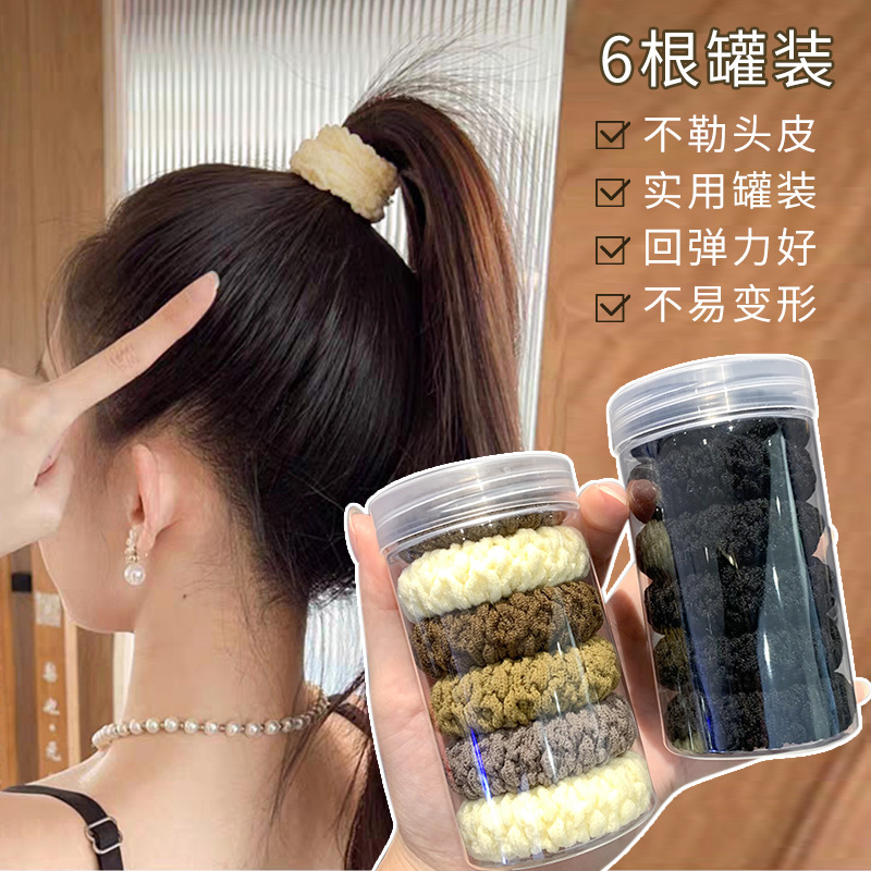 【新品钜惠3.99包邮开抢】不伤发高弹力皮筋耐用加粗头绳高马尾发圈