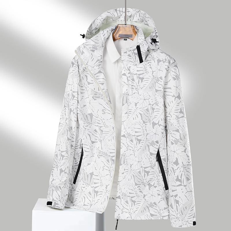 【泽哥回归】迷彩秋季可拆卸帽/户外冲锋衣男女/防水防污情侣防风