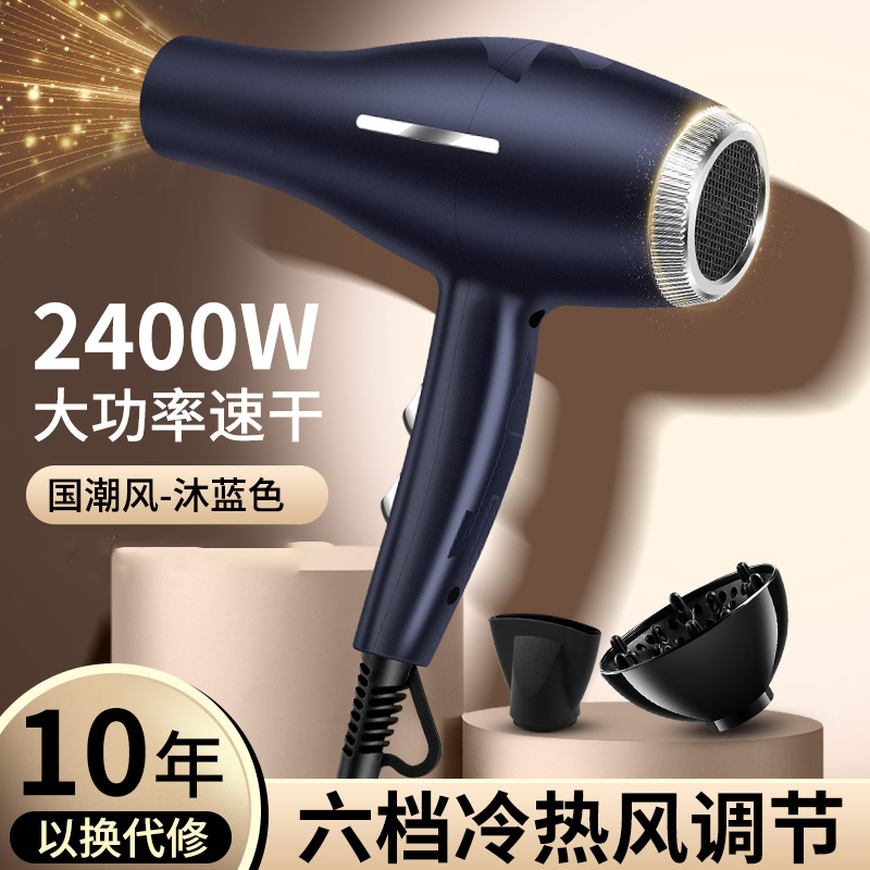 德系理发店电吹风机家用发廊大风力速干冷热风蓝光护发学生宿舍用