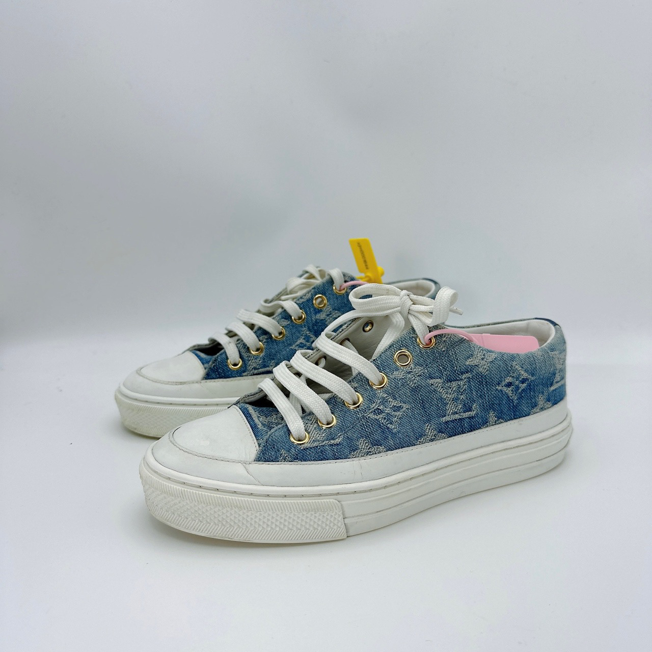 35.5码/lv/路易威登 牛仔板鞋/95新/xjm0001644