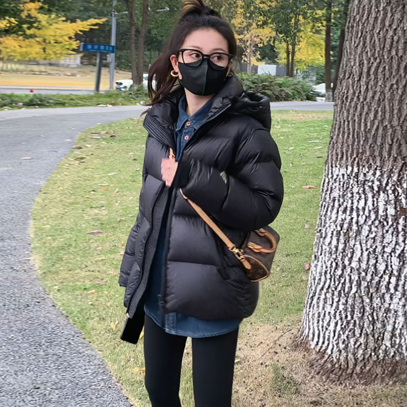 新款2023羽绒服新款羽绒服女短款年冬季新韩版小个子面包服袄女羽