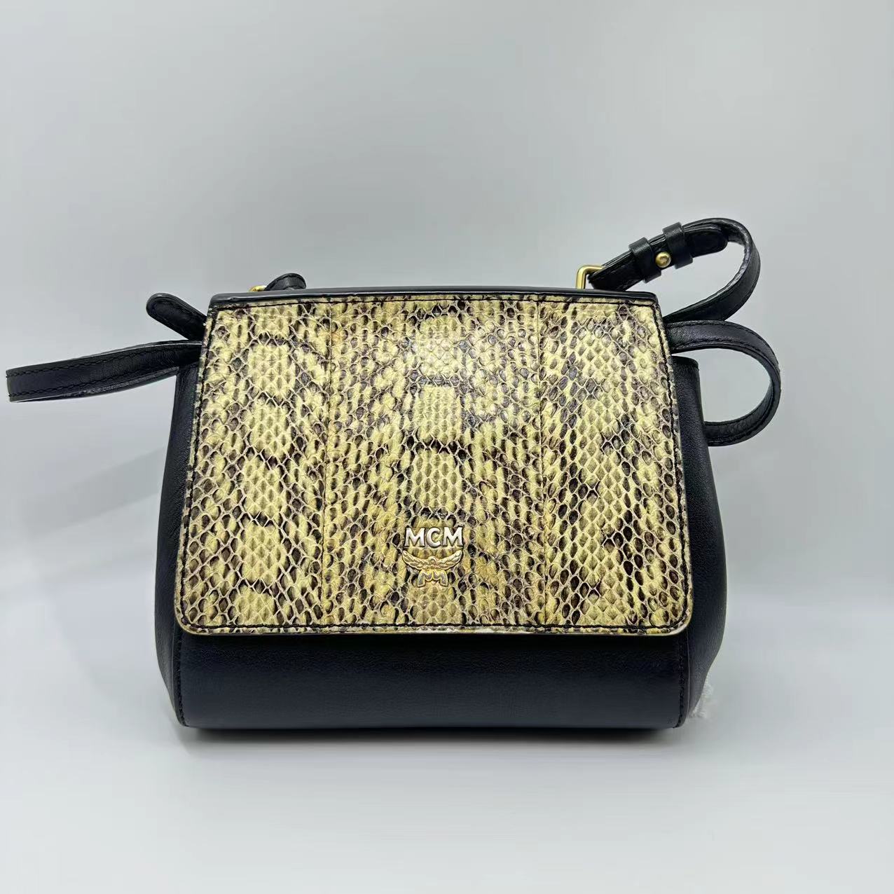 95新 MCM 大全中古/95新/MCM蛇皮包/XH 003