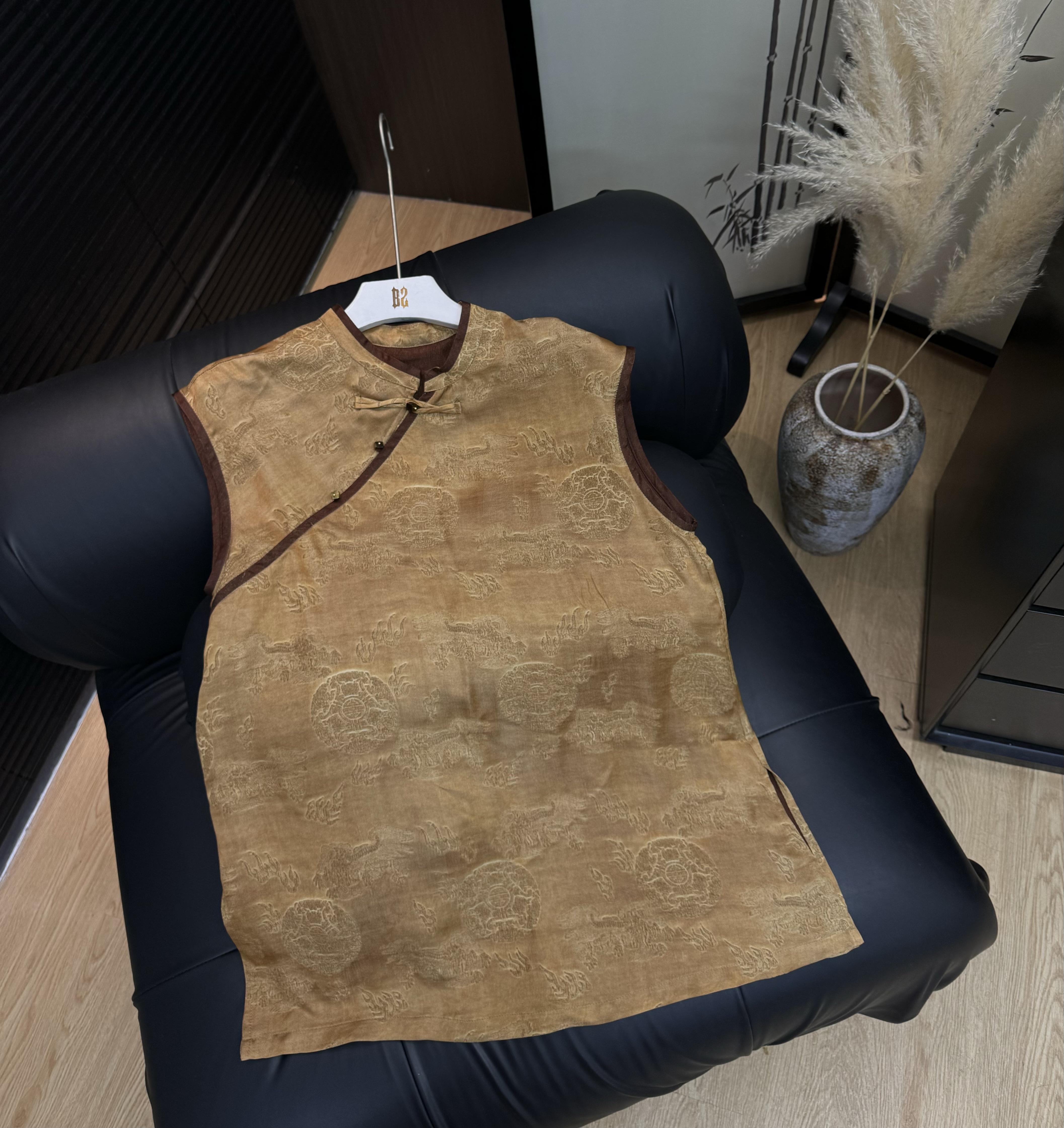 【钱串子】春夏国潮新中式国风圆领复古上衣