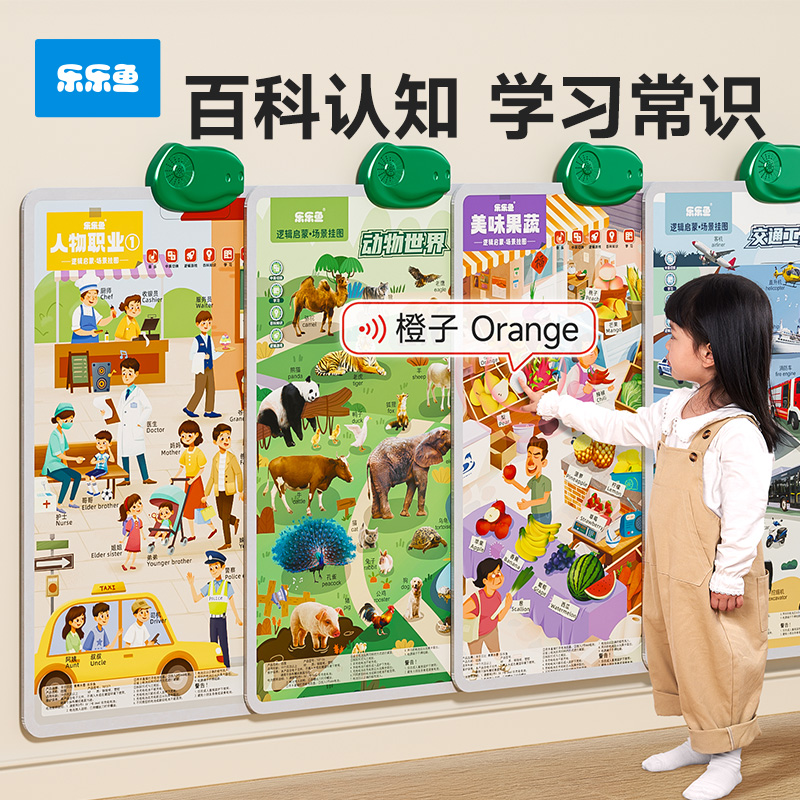 有声挂图逻辑学习双语发声启蒙宝宝说话拼音声母和韵母拼读全表商品图