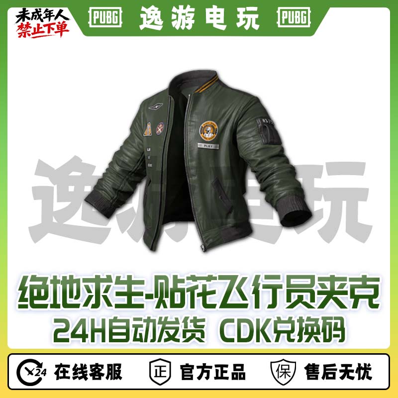steam绝地求生PUBG皮肤贴花飞行员夹克CDK兑换码