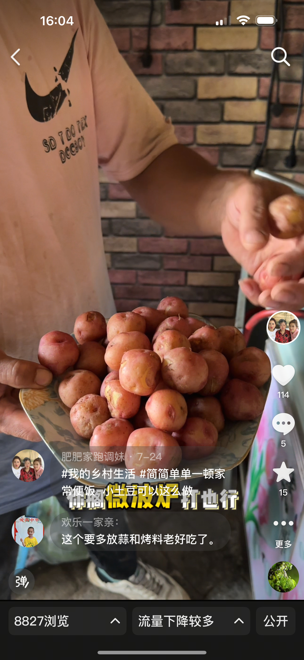 农家呼咸菜红皮小土豆（特小的介意勿拍