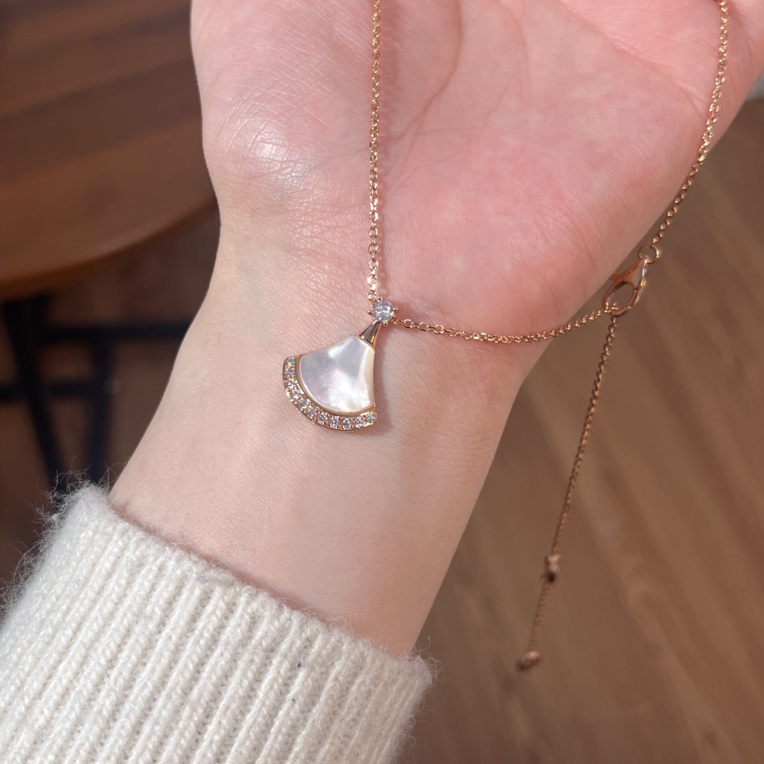 铜合金项链 CC9079  高定系列 贝壳项链 38+4CM