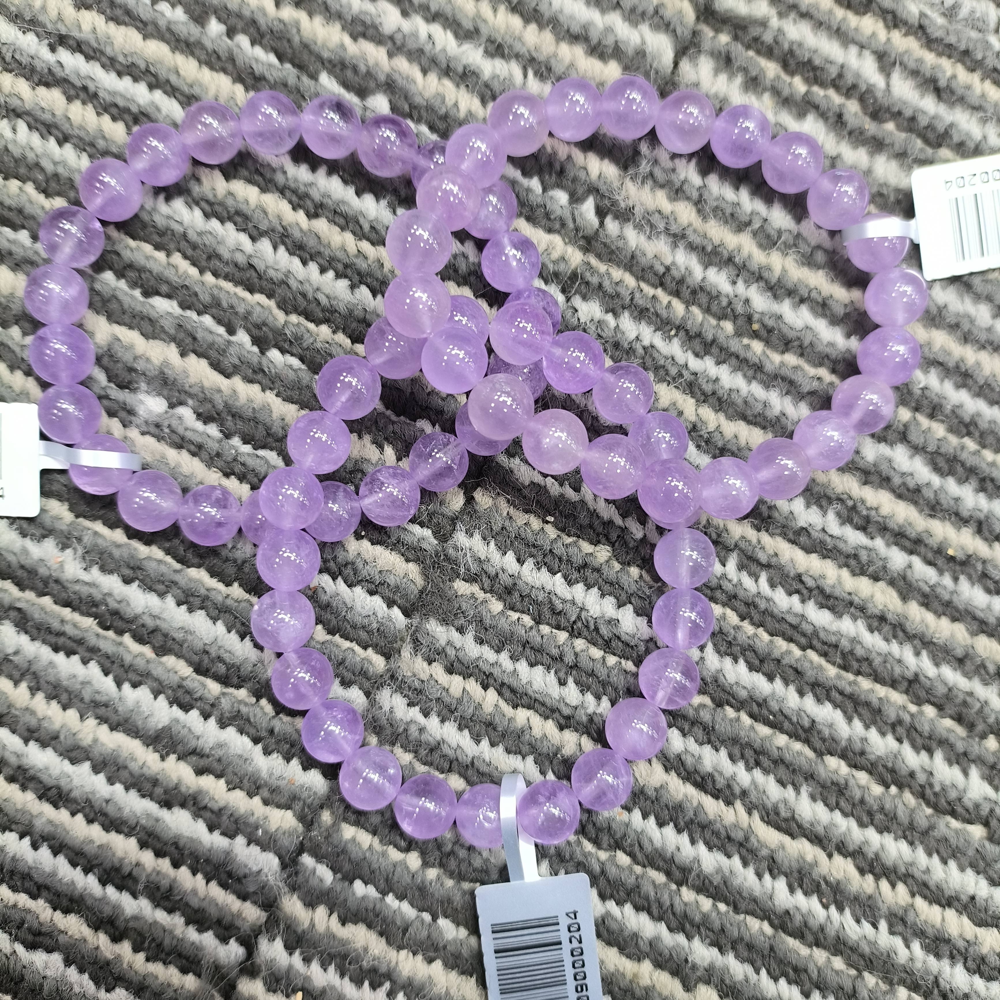 【书记甄选】天然紫水晶薰衣草单圈手链 多样式发一 约8mm gd1483