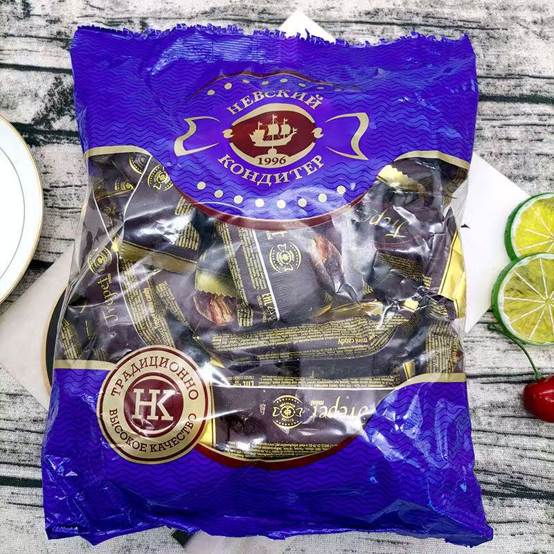 俄罗斯进口涅夫斯基焦糖味多层威化饼500g*2