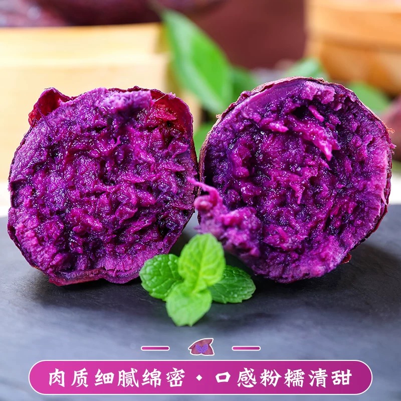 坏果包赔 新鲜采摘新鲜沙地紫薯罗兰紫薯5斤n