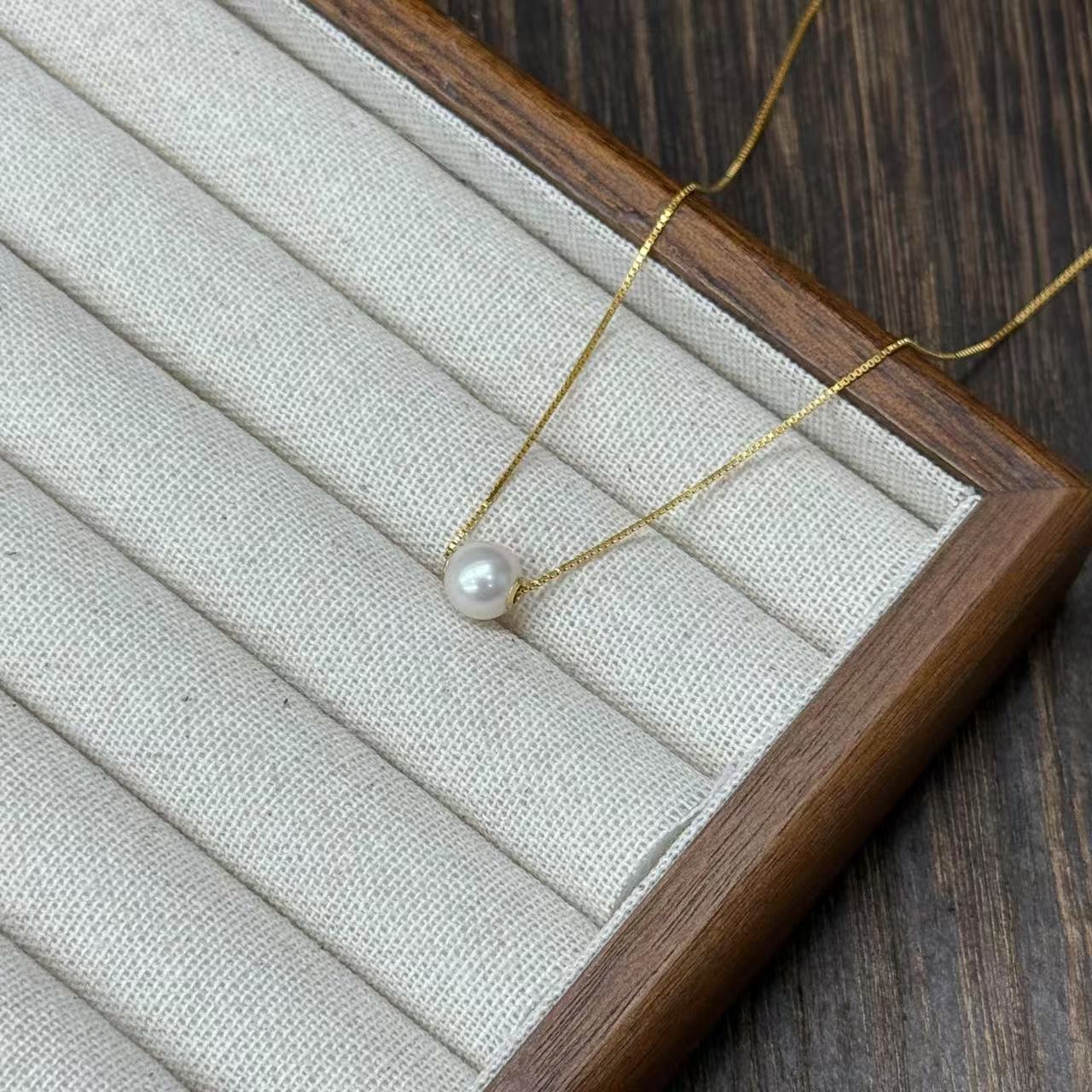 18k海水珍珠7mm-8mm