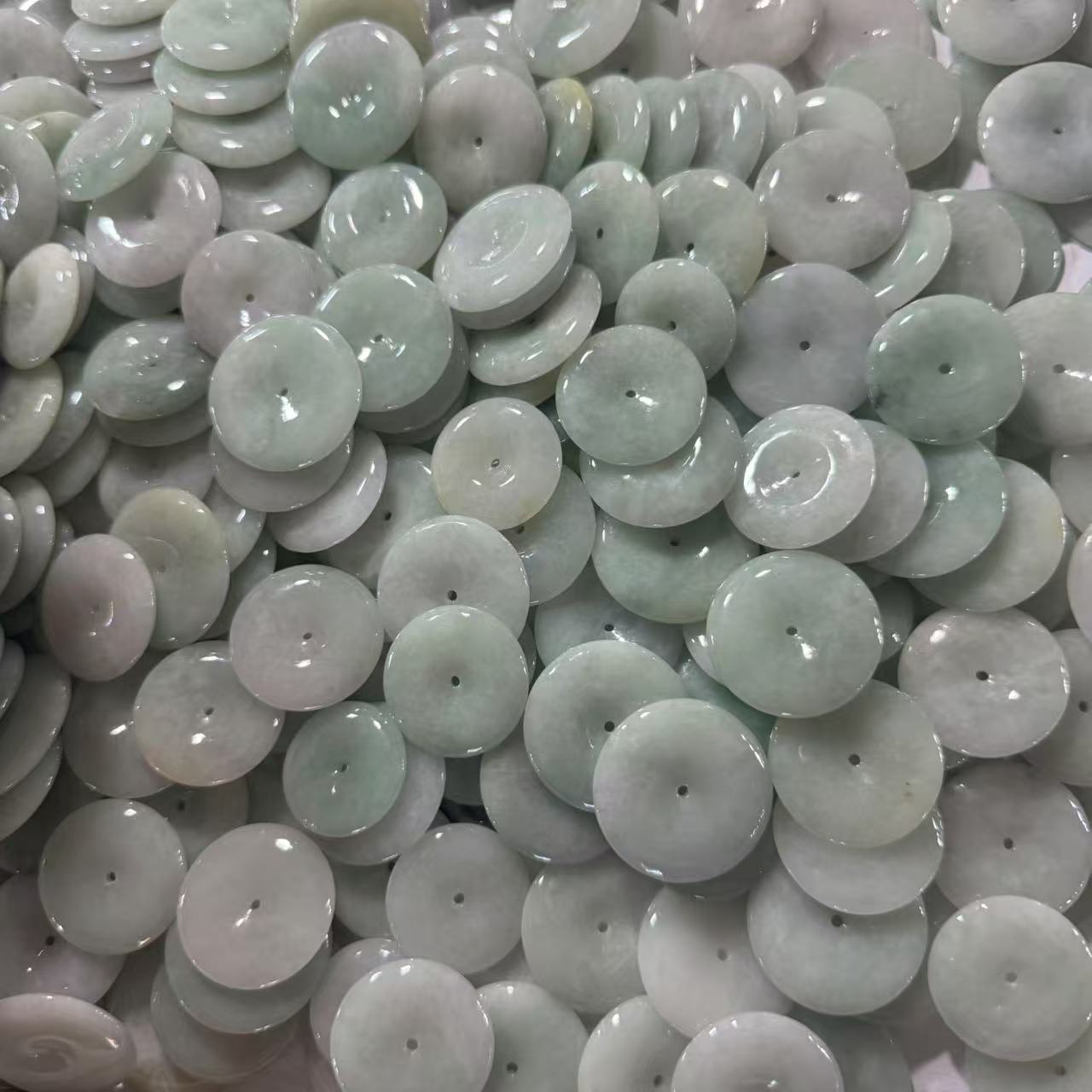 天然A货翡翠平安扣吊坠-d308-多样性发一