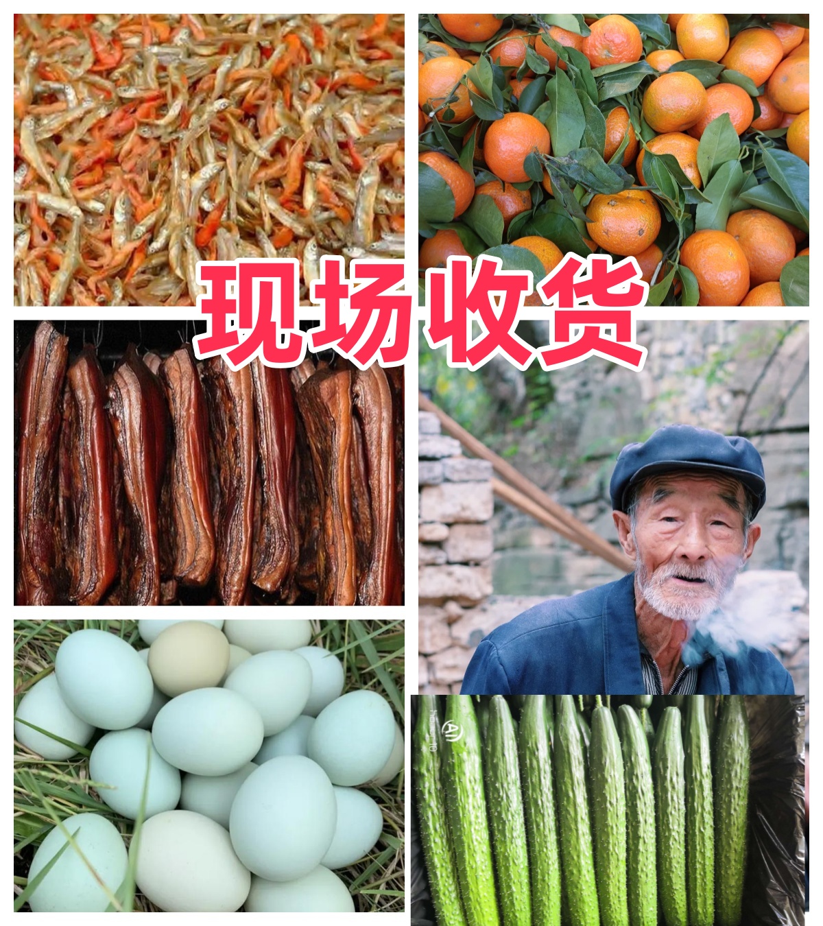 现场收货农产品老乡干货