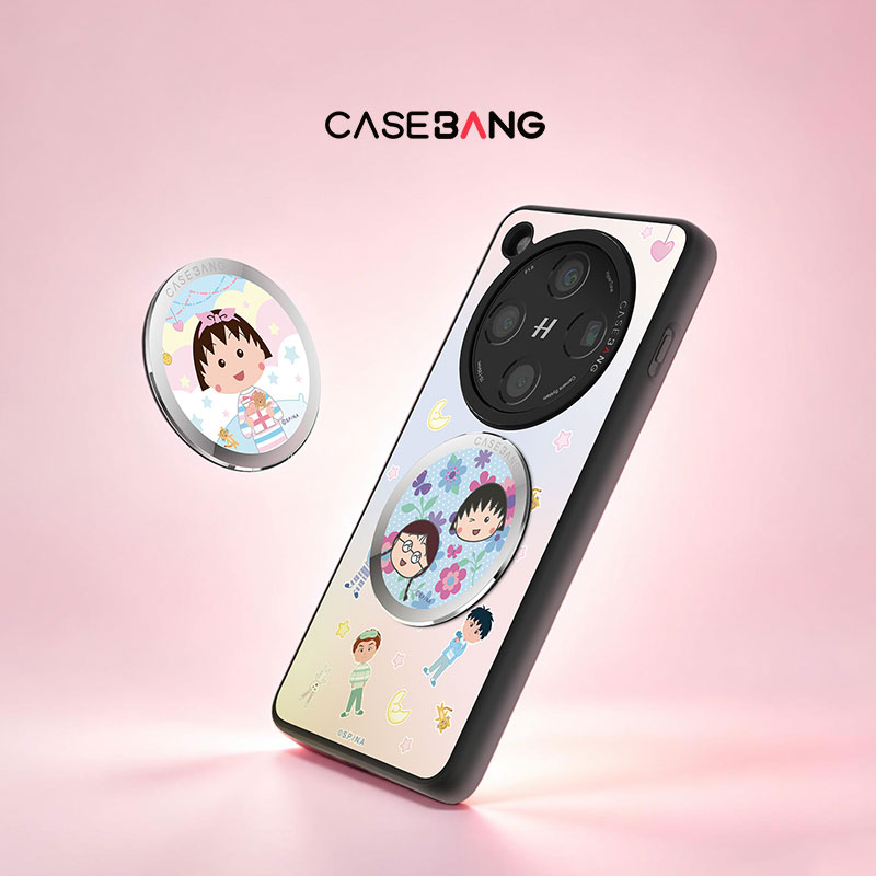 CASEBANGx樱桃小丸子联名手机引磁片强力吸附便携适用苹果/安卓