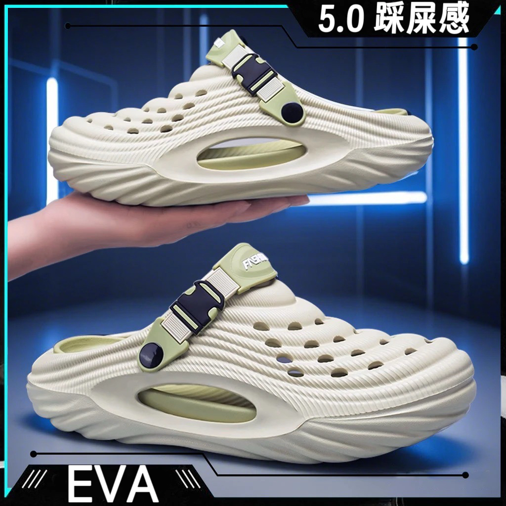 凉鞋男款2025新款爆款夏季休闲运动透气防滑厚底洞洞鞋休闲外穿