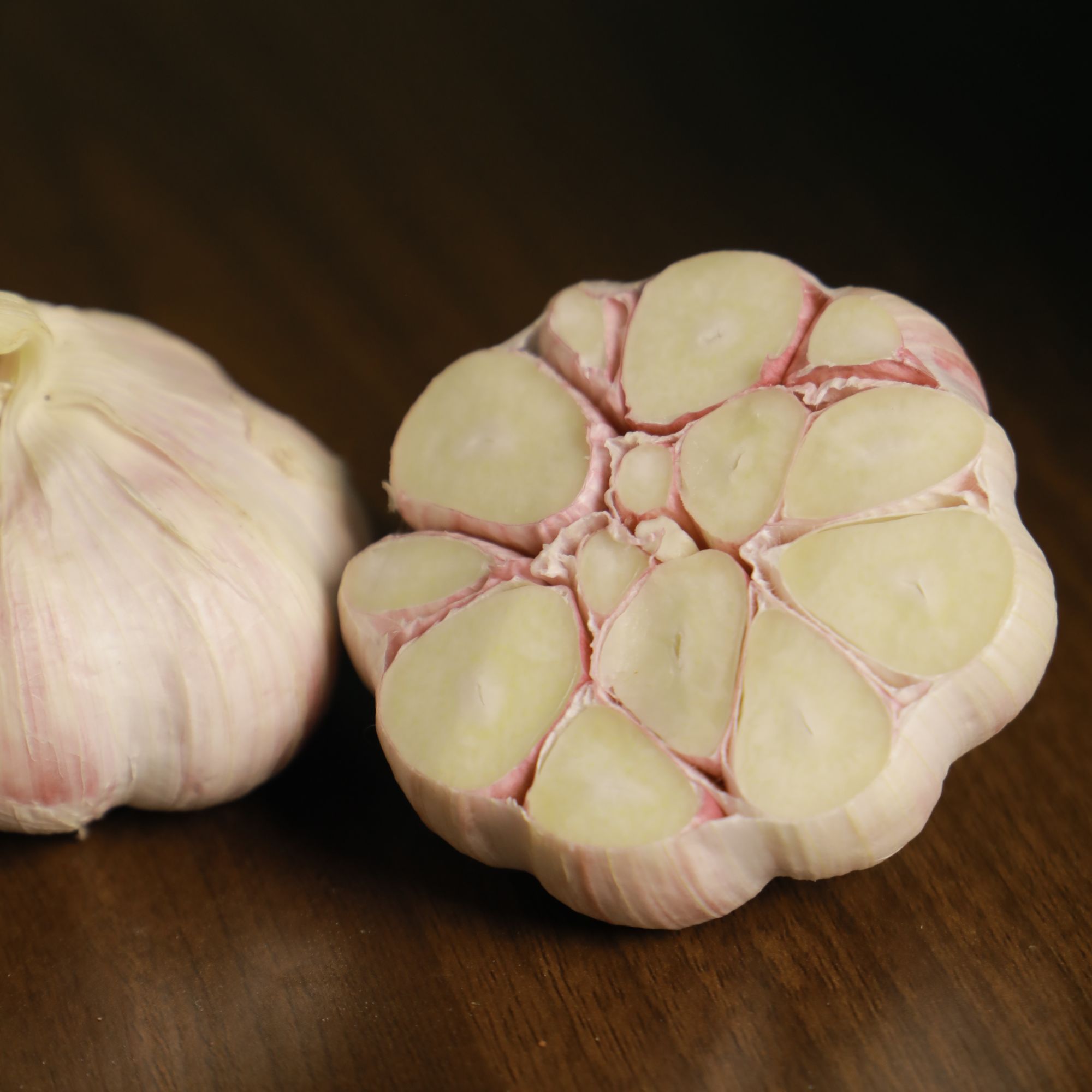 新鲜蒜农家自种可吃可种高品质紫白皮大蒜头