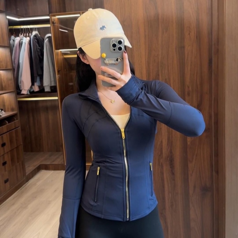 Define瑜伽衣（金拉链）新款修身透气百搭时尚326