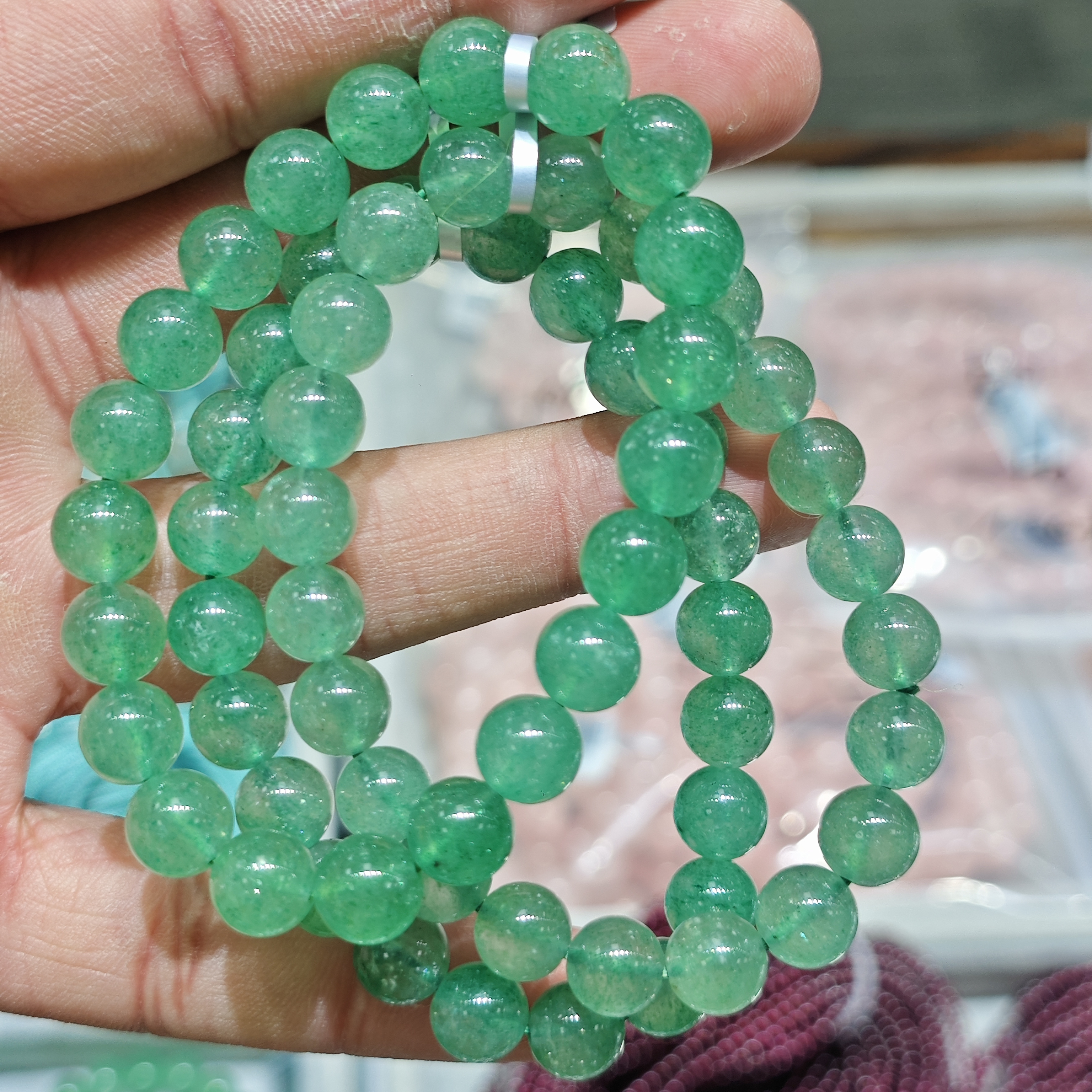 【书记甄选】天然草莓晶单圈手链 多样性发一件 约8mm CK4220