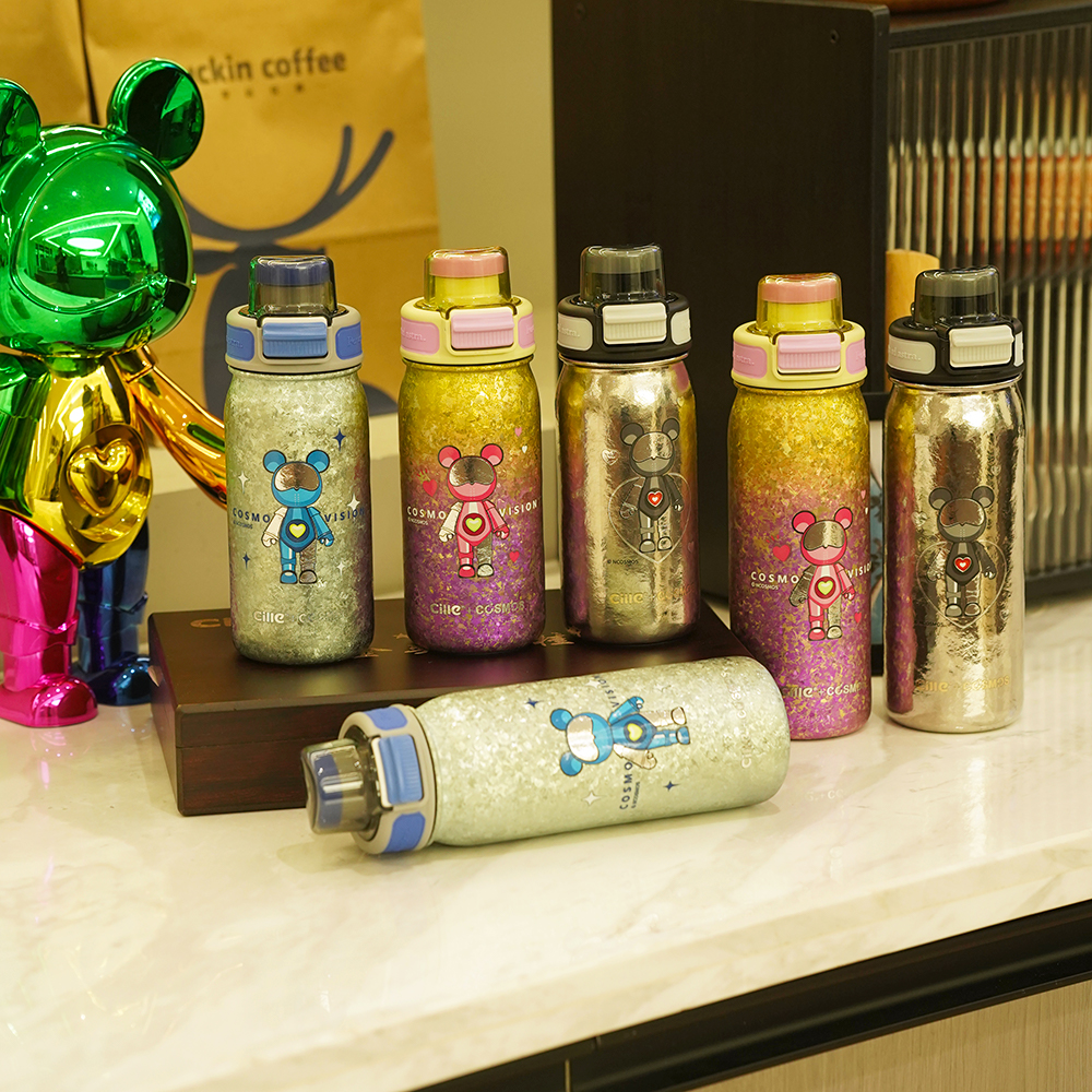 【学生杯】希乐星际熊联名中小学生双饮杯便携纯钛大容量保温杯