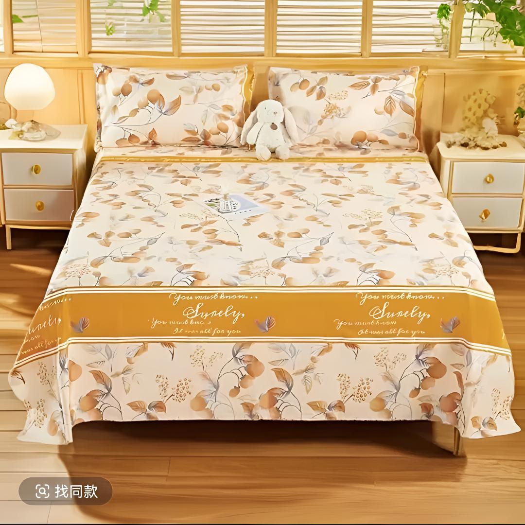 夏季亲肤磨毛透气印花单件床单200*230cm可机洗水洗