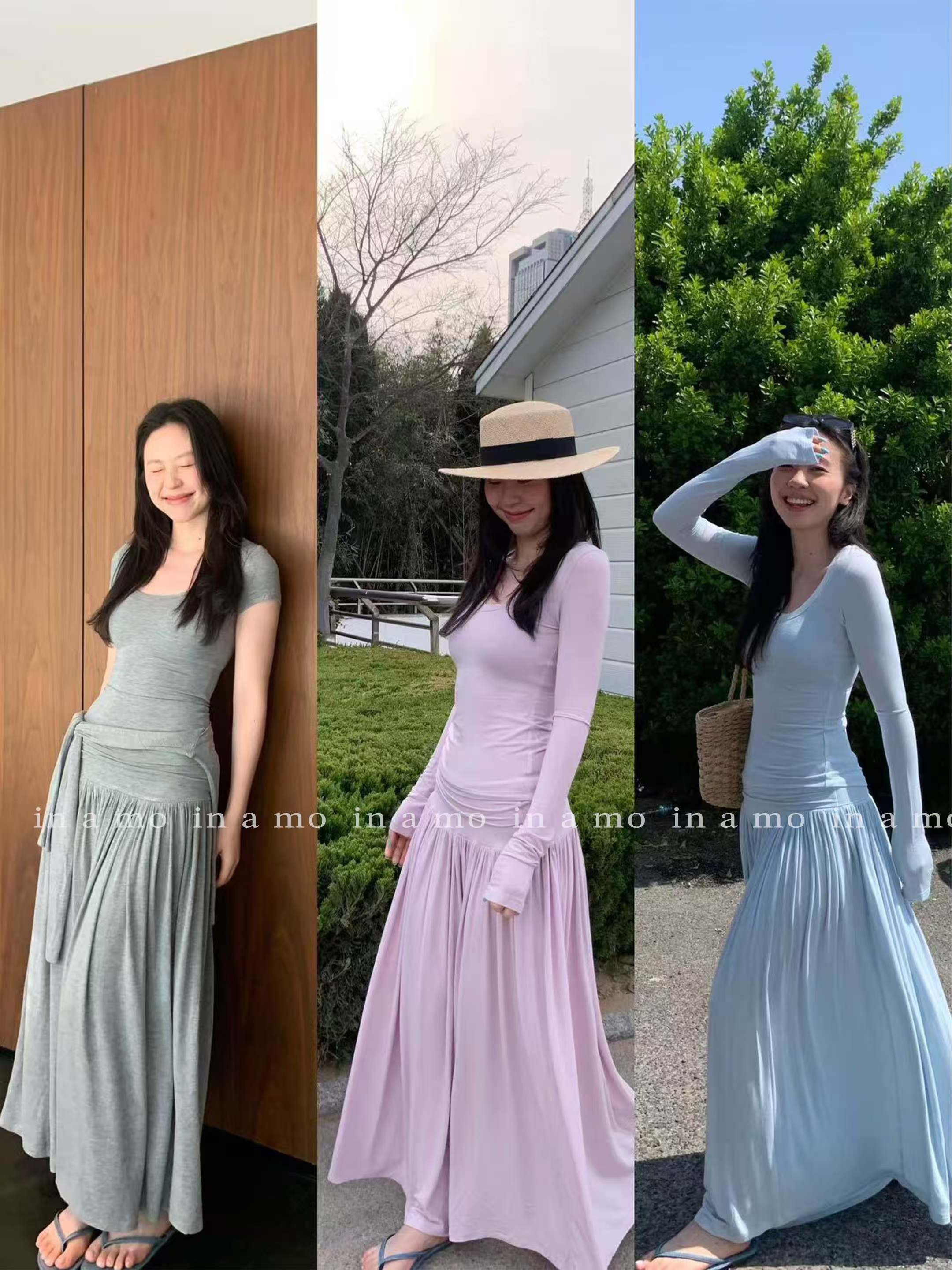 in a mo【悸动夏日】三色修身显瘦夏日必备三件套