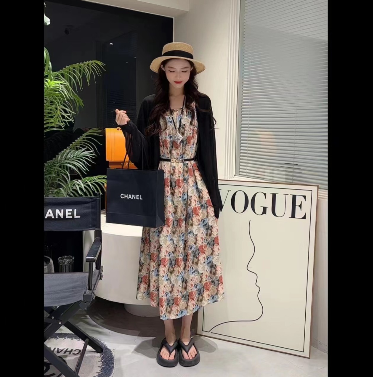 姿风格X高级感套装新款连衣裙女夏季修身显瘦潮长款外穿裙子36126